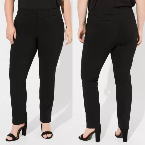 torrid Pants - Torrid | Extra Short Trouser Straight Deluxe Stretch Mid-Rise Pants